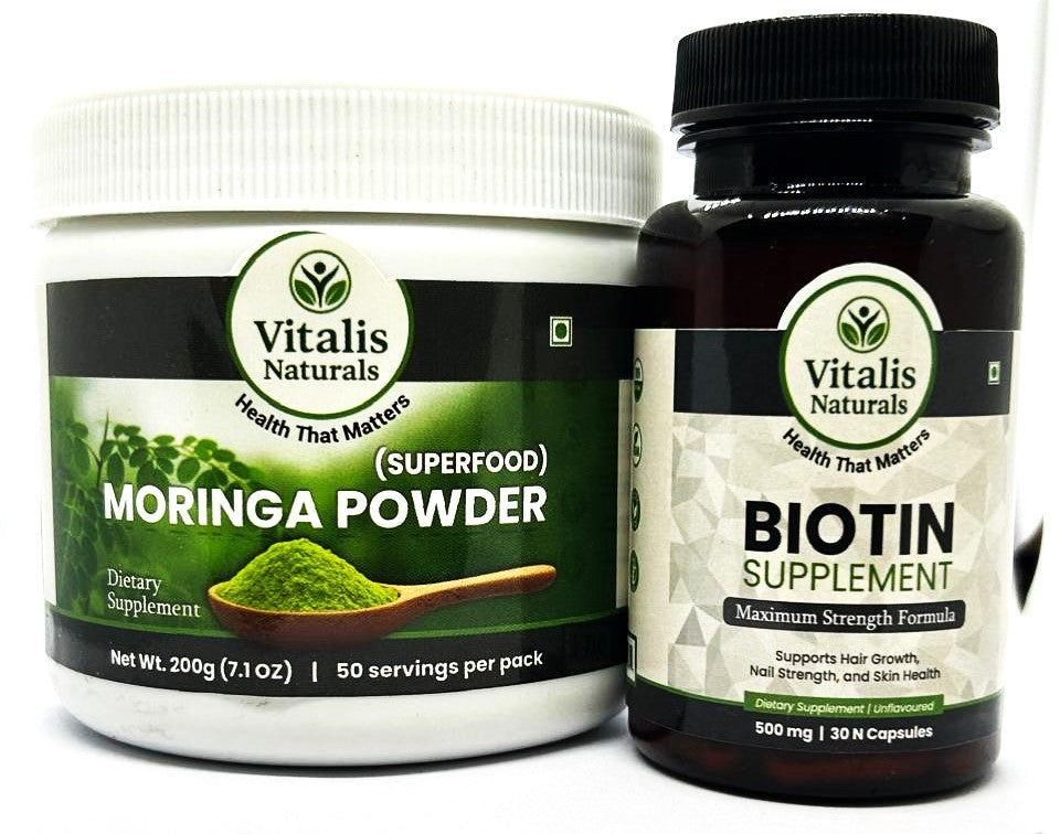 Vitalis Glow & Nourish Duo | Hair, Skin & Wellness Combo